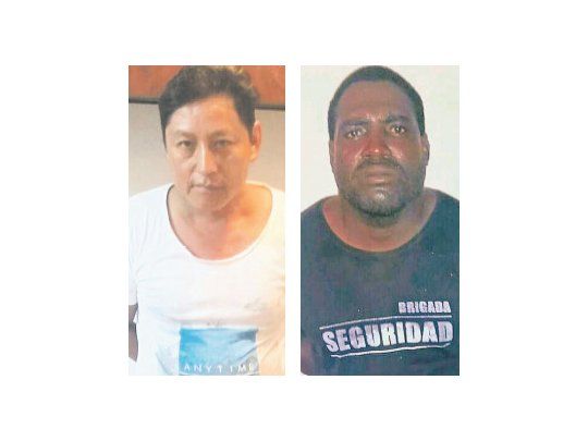 Los dos detenidos. Uno de ellos confesó el crimen.