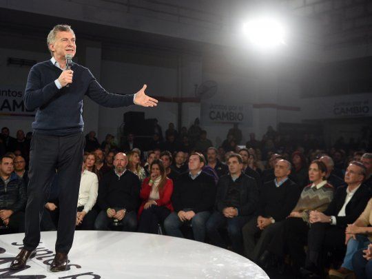 Macri habló desde un escenario 360° en Mar del Plata.