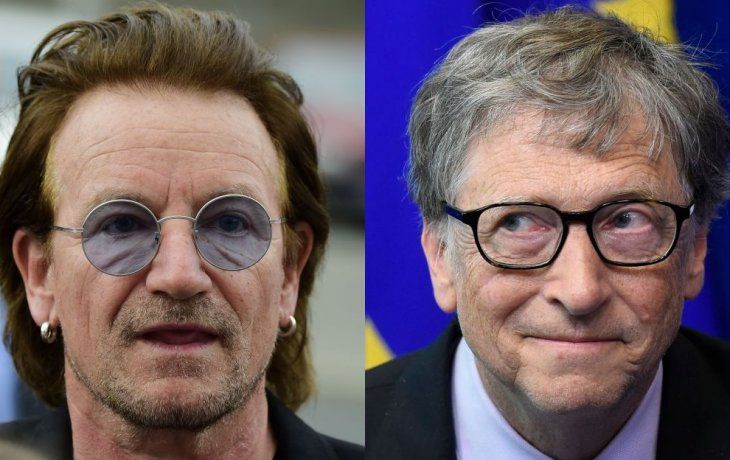 Bono y Bill Gates