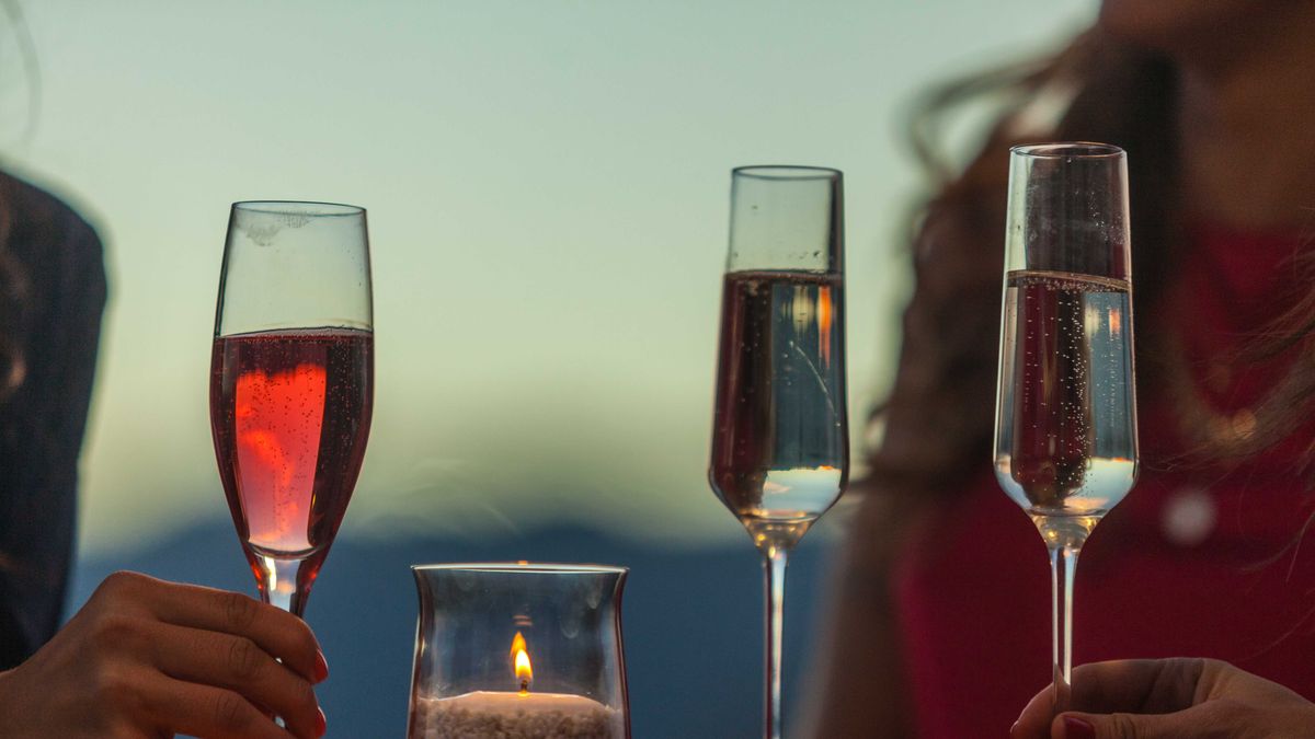 How much does it cost to uncork a high-end sparkling wine to toast at Christmas and New Year?