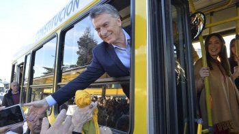 Macri y Vidal inaguraron el Metrobus en Quilmes.