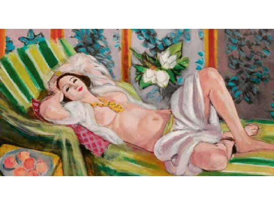 Matisse. “Odalisca acostada sobre magnolias” (Niza, 1923). Una de las obras que ofrecerá Christie’s en la subasta en la que se esperan varios récords.