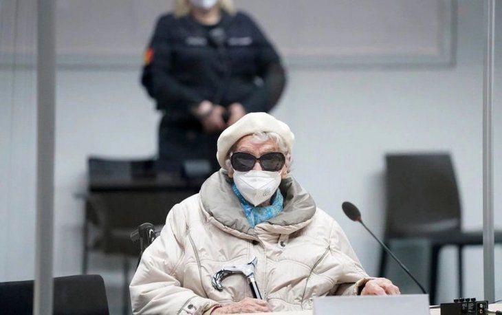 Irmgard Fürchner en el juicio.