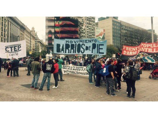 Organizaciones sociales pidieron un millón de puestos de trabajo con ollas populares