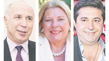 Ricardo Lorenzetti, Elisa Carrió y Daniel Angelici