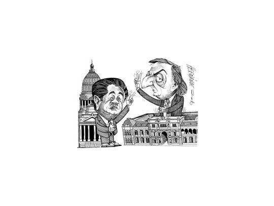 Eduardo Duhalde y Néstor Kirchner
