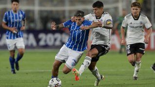 Tomba-do. Godoy Cruz cayó en el global ante Colo Colo y no pudo seguir en la Copa Libertadores.&nbsp;
