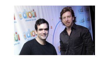Horacio Acerbo y Tobías Girelli en el lanzamiento de DiOui.