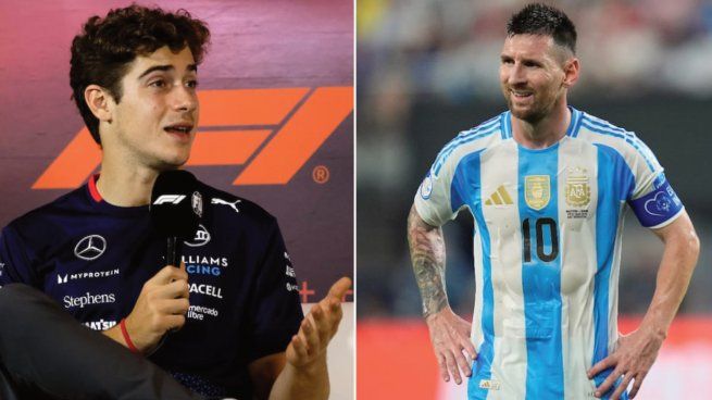 Franco Colapinto habló sobre las comparaciones con Lionel Messi