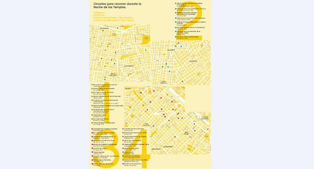 Recorrido y templos que participan.
