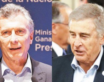 Mauricio Macri y Oscar Aguad.
