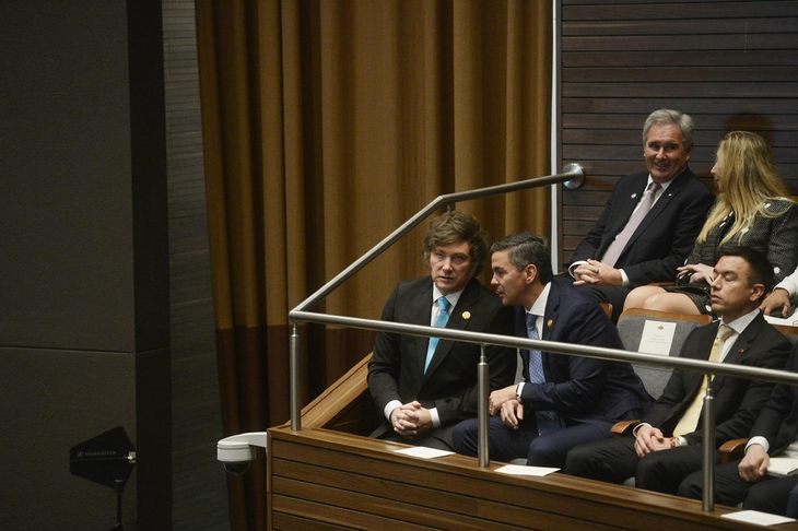 El paraguayo Peña y Milei, un vínculo cada vez más cercano. El paraguayo Peña y Milei, un vínculo cada vez más cercano.