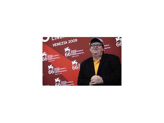 Michael Moore en el Festival de Venecia