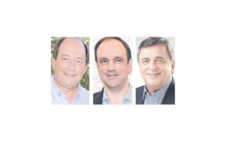 Ernesto Sanz, José Corral y Mario Negri
