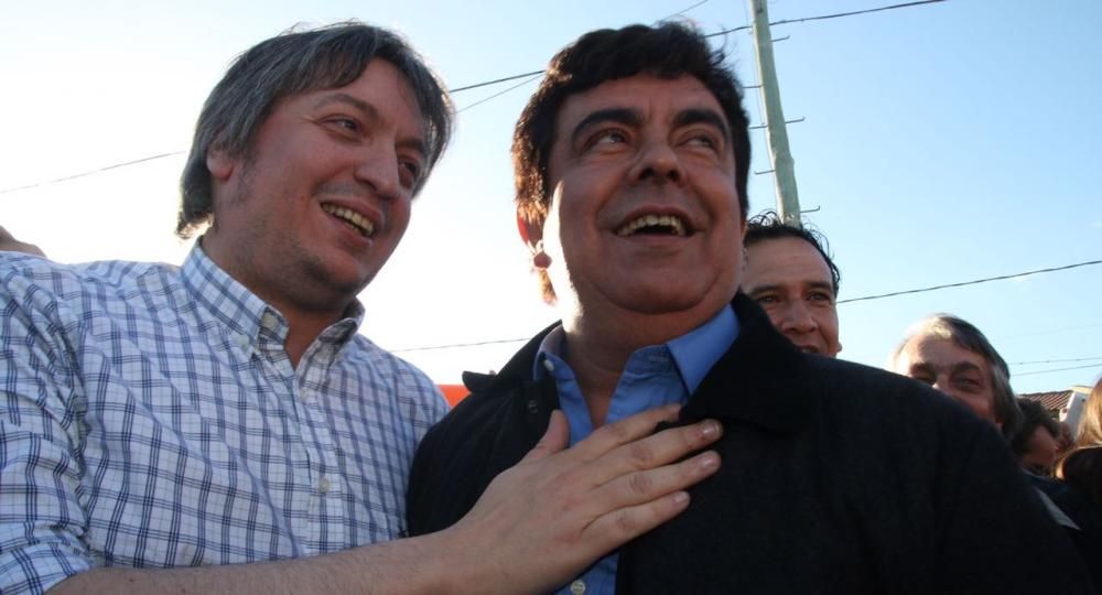 Máximo Kirchner y Fernando Espinoza