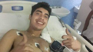 Gabriel Berón, el joven de 20 años alcanzado por un rayo en San Luis.