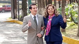 Rommel Pacheco con Marijose Alcalá. El director de CONADE y la presidenta del COM destacaron la unidad de ambas instituciones.