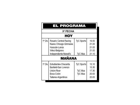 Lo más destacado de la jornada estará en Rosario y en Avellaneda