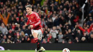 Garnacho aprovechó un error para anotar para el Manchester United.