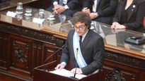 Javier Milei presentó el prespuesto por cadena nacional y se cayó el encendido en la TV.