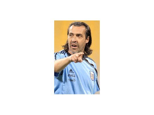 El entrenador de la Selección Argentina, Sergio Checho Batista.