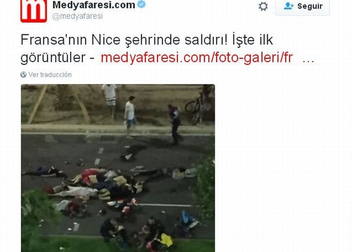 Las redes sociales se hicieron rápidamente eco de la tragedia (foto 1)