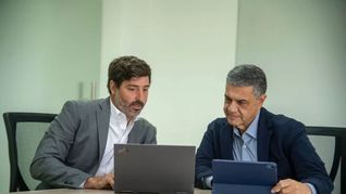Ignacio Baistrocchi (izq.) será el ministro de Espacio Público de Jorge Macri.