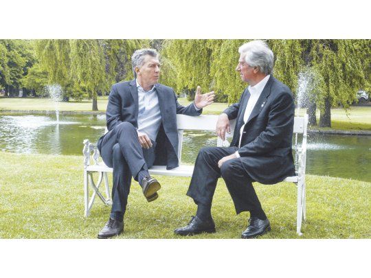 CUMBRE. En Olivos, ambos presidentes expresaron su preocupación por la situación de Venezuela y plantearon sus objeciones a la permanencia del país que preside Nicolás Maduro dentro del Mercosur.