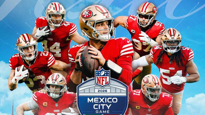 La NFL anunció que los 49ers serán uno de los equipos designados para el próximo partido de la Liga en la Ciudad de México 2026.