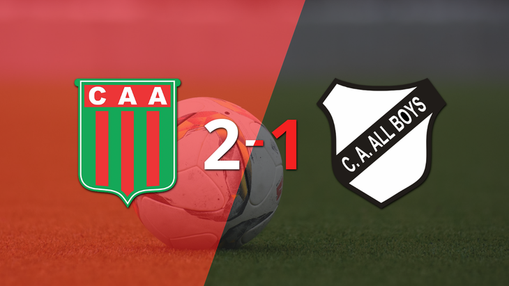 Agropecuario Argentino consiguió una victoria por 2 a 1 ante All Boys