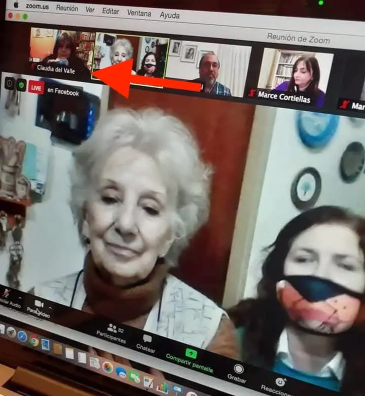 Claudia del Valle participó en actividades junto a Estela de Carlotto. Claudia del Valle participó en actividades junto a Estela de Carlotto. 