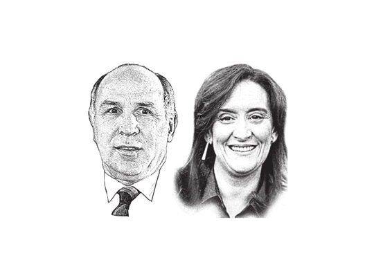 Ricardo Lorenzetti y Gabriela Michetti.