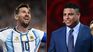 Lionel Messi y Ronaldo Nazario, dos de los mejores futbolistas de la historia. 