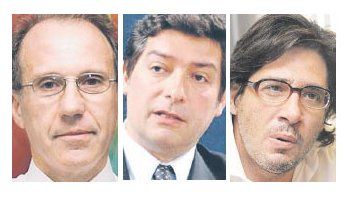 Carlos Rozenkrantz, Horacio Rosatti y Germán Garavano