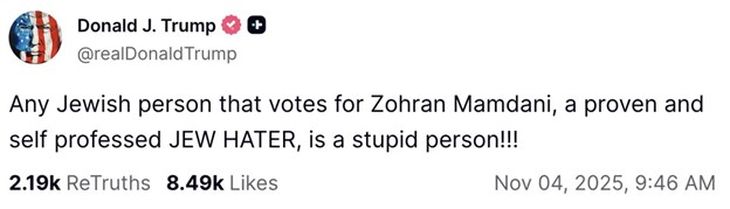 A pesar de las amenazas, las acusaciones de antisemita y los insultos a quienes votaban por Mamdani, fueron muchos los judíos en Nueva York que votaron por él A pesar de las amenazas, las acusaciones de antisemita y los insultos a quienes votaban por Mamdani, fueron muchos los judíos en Nueva York que votaron por él