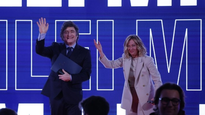 El presidente Javier Milei y la primer ministra de Italia, Giorgia Meloni.