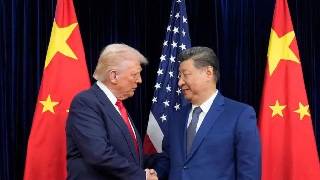 Último encuentre entre&nbsp; Donald Trump y Xi Jinping en Busan, Corea del Sur, el jueves 30 de octubre de 2025.