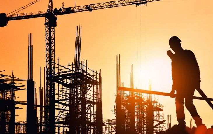 tras cuatro bajas al hilo, la construccion reboto 6,8% mensual en junio