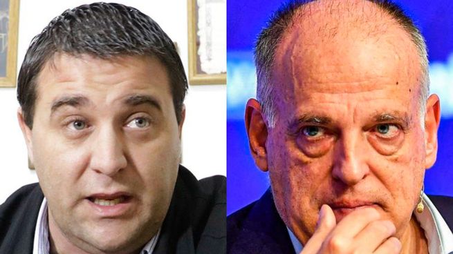 Tebas había criticado en muy duros términos al fútbol argentino hace dos días. Me da pena, dijo.