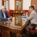 El ministro de Economía de Tucumán Daniel Abad se reunió con el vicegobernador Miguel Acevedo, quien se encuentra a cargo de la gobernación debido a las vacaciones del jefe provincial Osvaldo Jaldo. El ministro de Economía de Tucumán Daniel Abad se reunió con el vicegobernador Miguel Acevedo, quien se encuentra a cargo de la gobernación debido a las vacaciones del jefe provincial Osvaldo Jaldo.