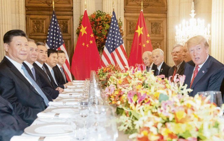 En Buenos Aires. En diciembre -el marco fue el G-20- fue la última vez que Trump y Xi Jinping estuvieron frente a frente. Compartieron una comida con sus delegaciones en el Palacio Duhau.&nbsp;