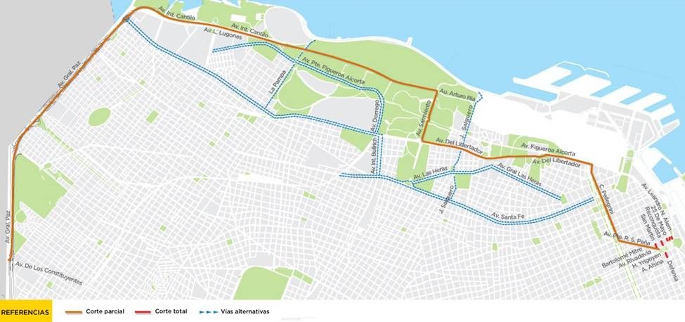Cortes de tránsito en la Ciudad por el rally Dakar (foto 1)