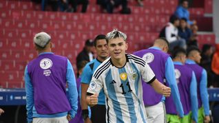 Santiago López anotó los dos goles del triunfo de la Selección argentina Sub 17 ante Venezuela.