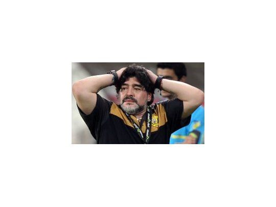 Revancha. Diego Maradona sufrió la dedicatoria de un gol en contra venida de un jugador que él había desvinculado.