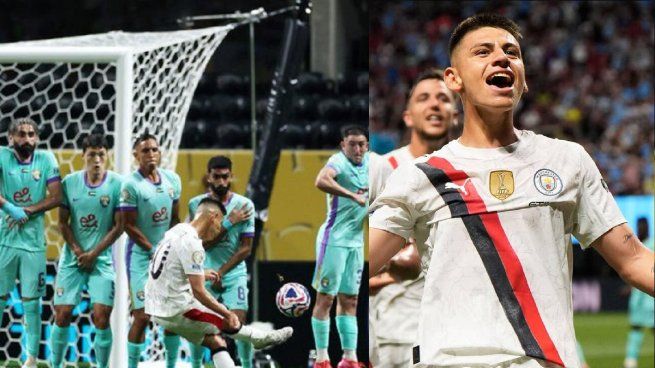 Mirá el golazo del Diablito Echeverri en el Manchester City desde todos los ángulos