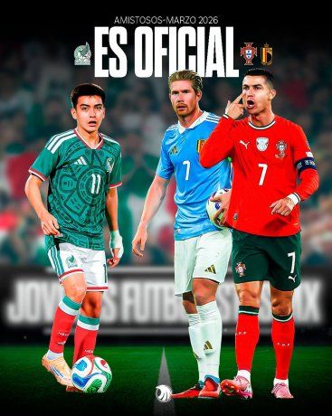 La FMF oficializó los dos partidos amistosos del Tri: el 28 de marzo ante Portual, en la reinauguración del Estadio Azteca, con Cristiano Ronaldo, y el 31 de marzo en Chicago ante Bélgica. La FMF oficializó los dos partidos amistosos del Tri: el 28 de marzo ante Portual, en la reinauguración del Estadio Azteca, con Cristiano Ronaldo, y el 31 de marzo en Chicago ante Bélgica.