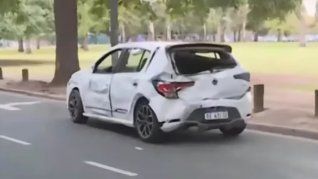 accidente fatal en palermo: mato a un peaton que caminaba en los bosques