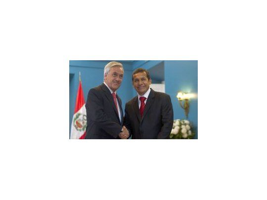 El presidente de Chile, Sebastián Piñera, y su colega electo de Perú, Ollanta Humala.
