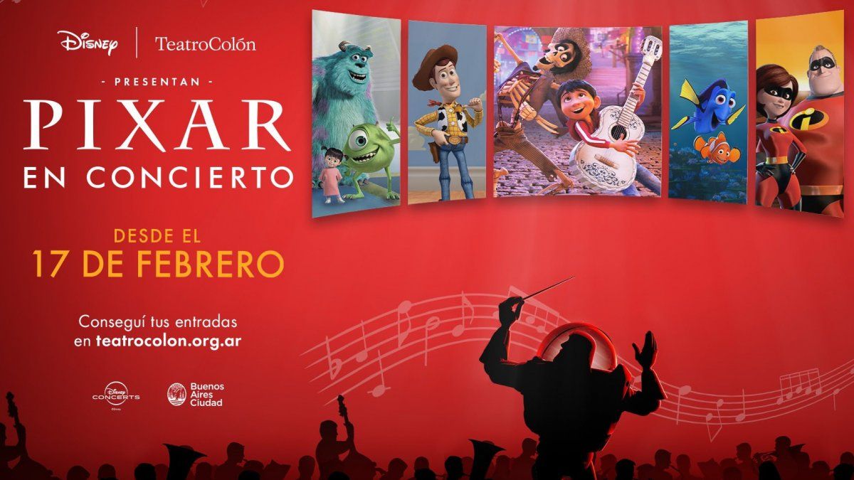 Disney y el Teatro Colón presentan Pixar en Concierto