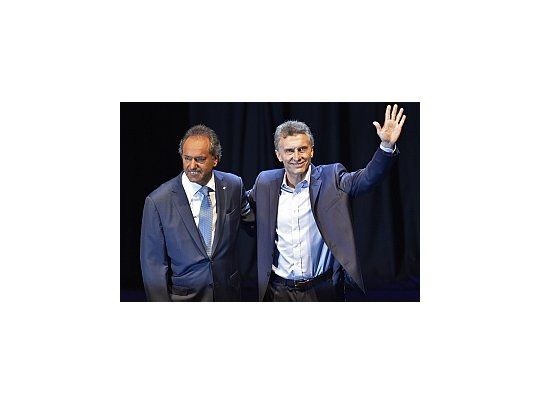 Daniel Scioli y Mauricio Macri.
